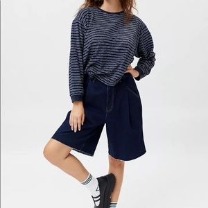 NWT Urban Outfitters BDG Pull-On Skater Short Small Denim